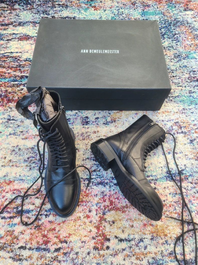 Ann Demeulemeester Ann Demeulemeester Women's Lace-Up Boots Size US 6 / IT 36 - 2 Thumbnail