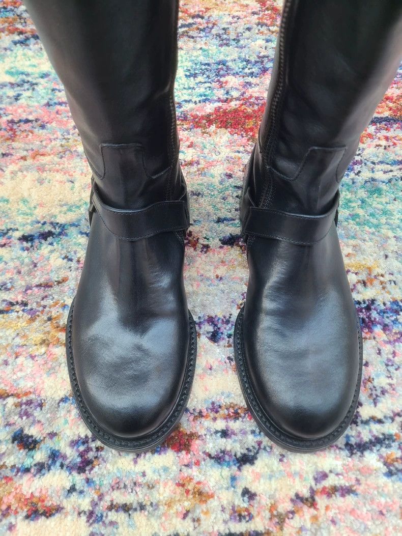 Ann Demeulemeester Ann Demeulemeester Women's Black Riding Boots Size US 6 / IT 36 - 2 Thumbnail