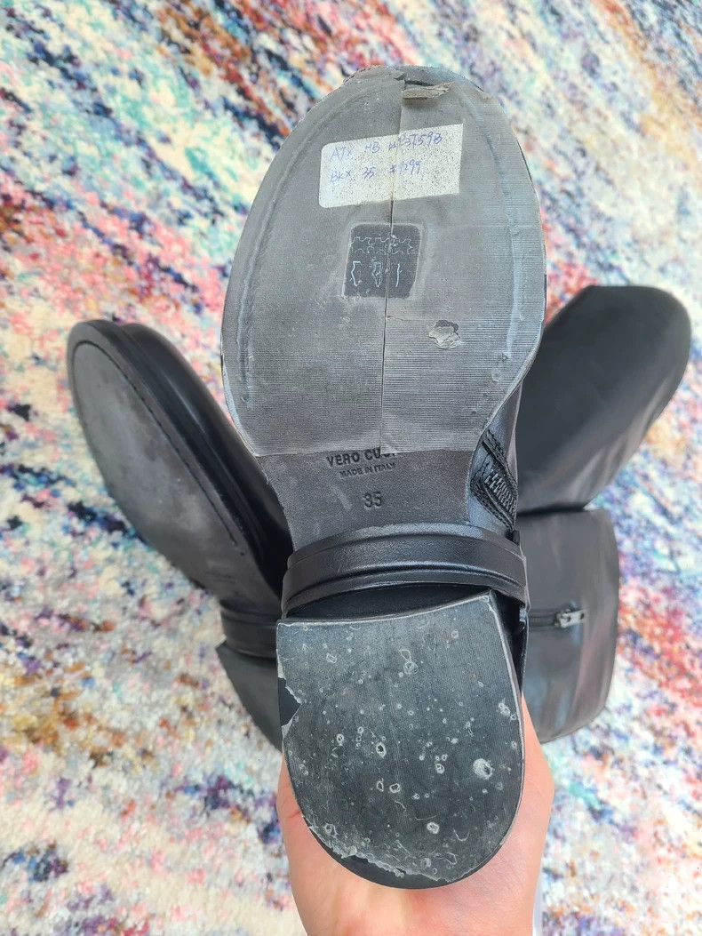 Ann Demeulemeester Ann Demeulemeester Women's Black Riding Boots Size US 6 / IT 36 - 7 Thumbnail