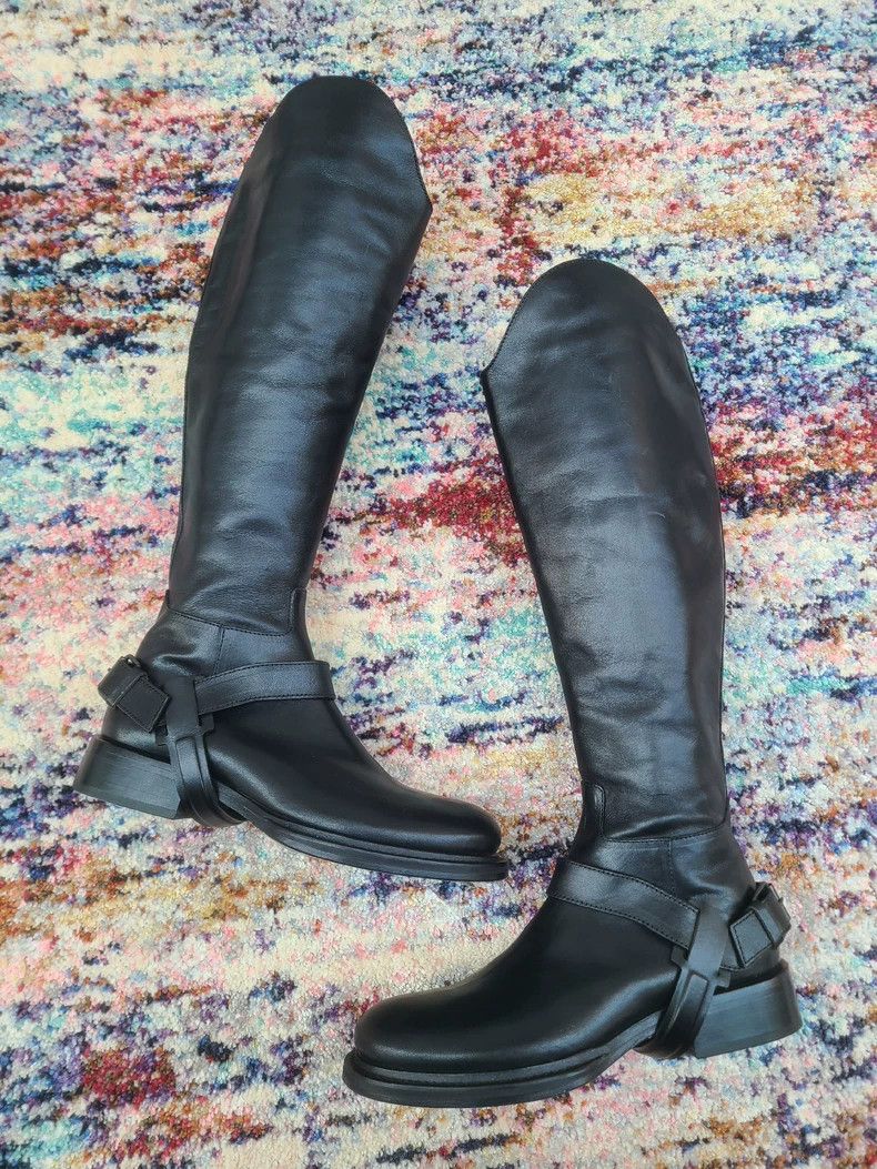 Ann Demeulemeester Ann Demeulemeester Women's Black Riding Boots Size US 6 / IT 36 - 4 Thumbnail
