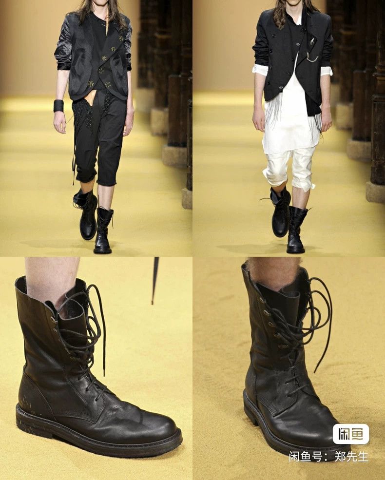 Ann Demeulemeester Ann Demeulemeester Black Military Boots Size US 8 / IT 38 - 8 Thumbnail