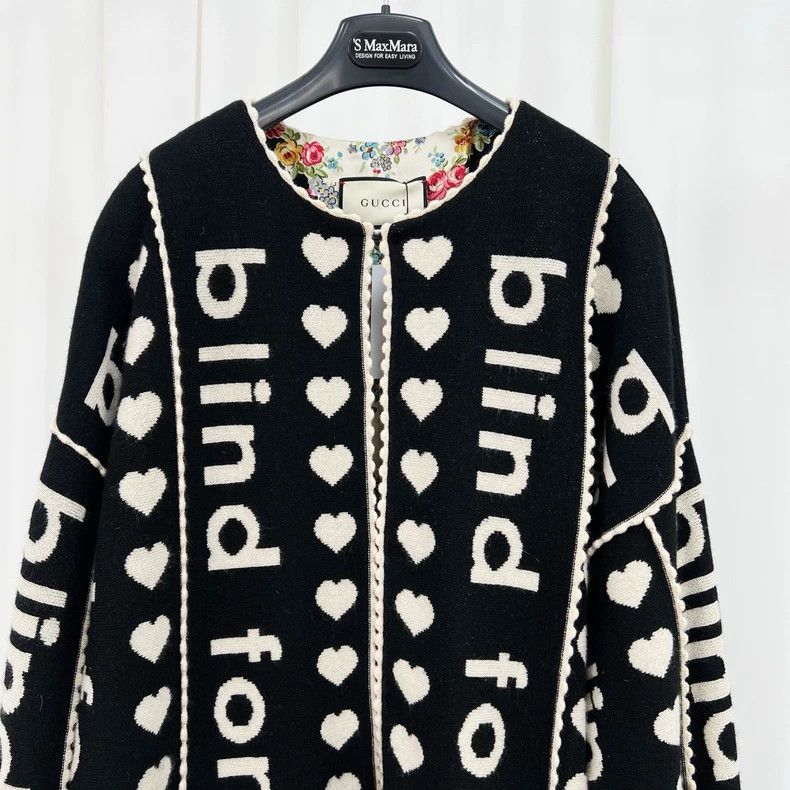 Gucci Gucci Embroidered Cashmere Knit Cardigan Size ONE SIZE - 3 Thumbnail