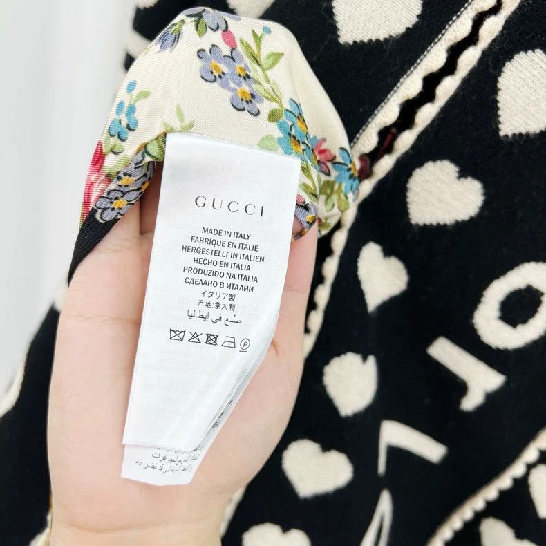 Gucci Gucci Embroidered Cashmere Knit Cardigan Size ONE SIZE - 8 Thumbnail