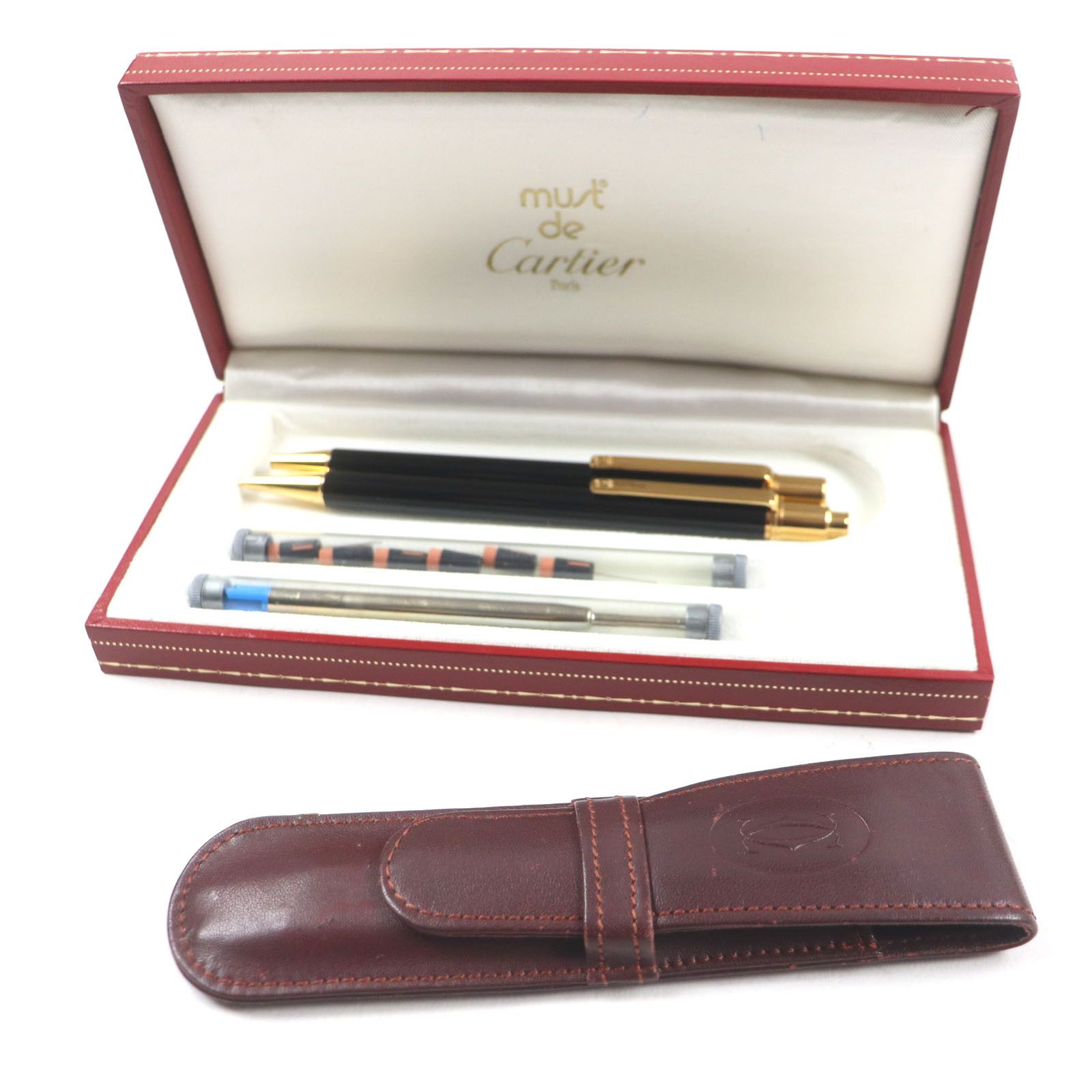 Cartier Cartier Cartier Must de Cartier Twist-style 2way Writing Instrument Set Metal Other DUTY FREE for USA Size ONE SIZE - 2 Thumbnail