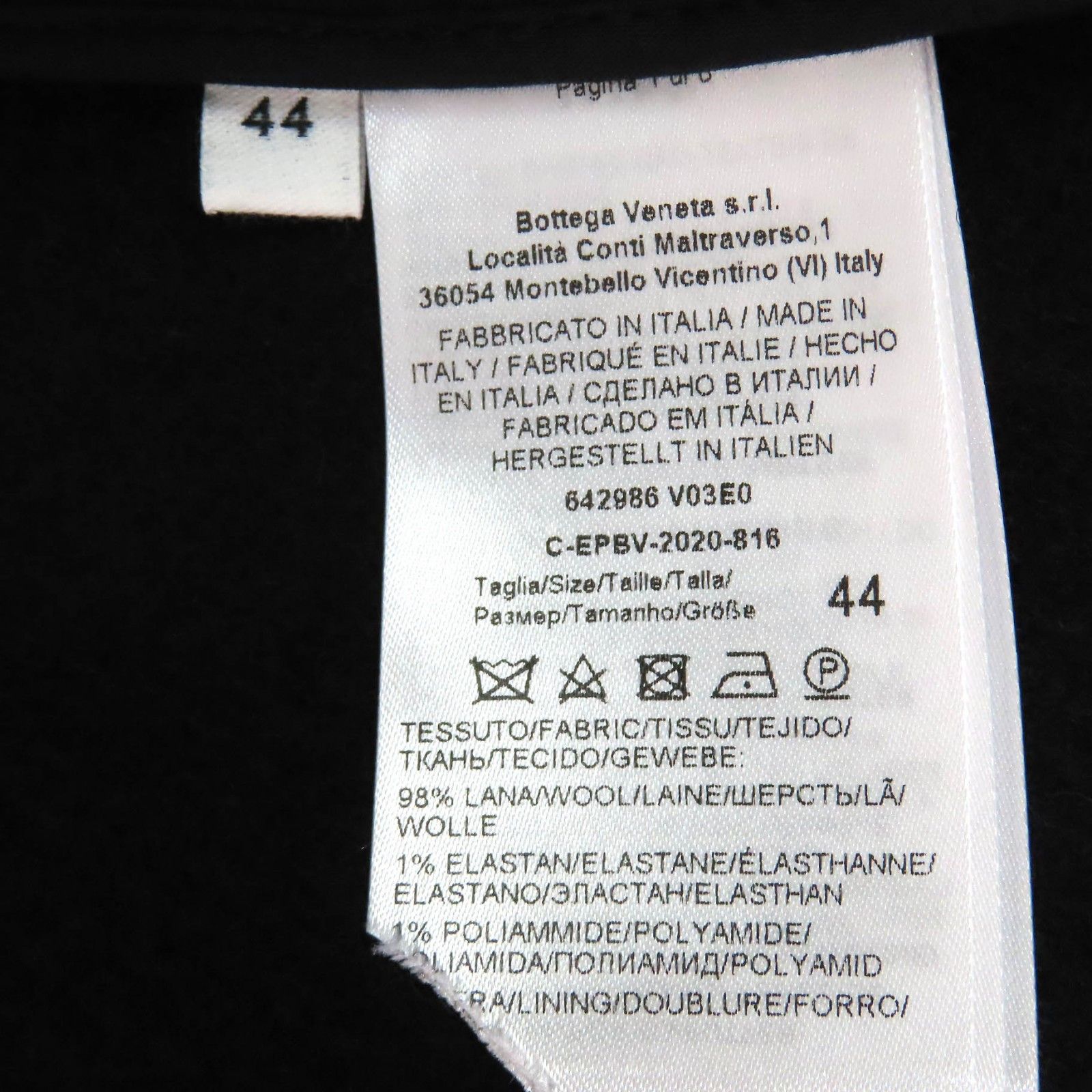 Bottega Veneta Bottega Veneta Bottega Veneta Chester coat Wool Coat Others Outerwear 642986 V03E0 Size ONE SIZE - 8 Thumbnail