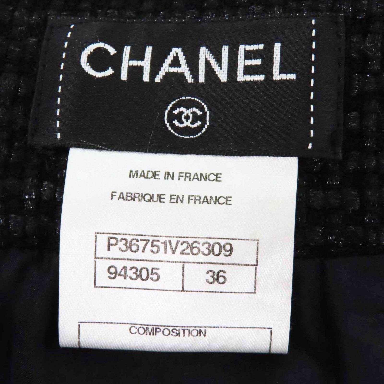 Chanel Chanel Chanel COCO Mark Tweed Wool Skirt Others Skirts P36751 Size ONE SIZE - 7 Thumbnail