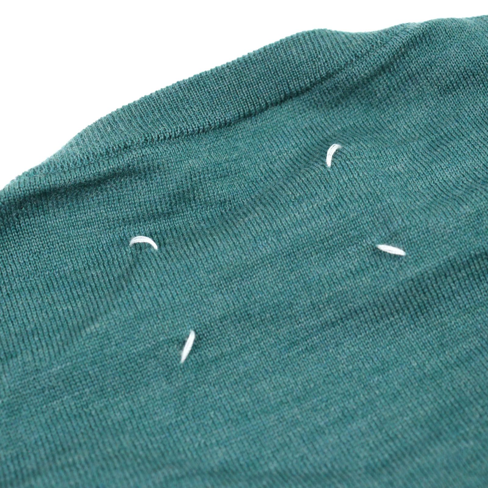 Maison Margiela Maison Martin Margiela Maison Margiela 10 Icon Stitch CrewNeck Sweater Wool Knit Natural Material Tops S50HA0908 Size ONE SIZE - 4 Thumbnail