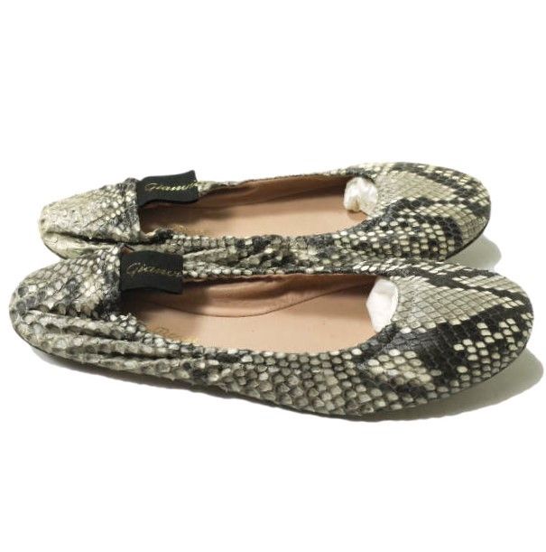 Other Other Gianvito Rossi AUDREY Python Ballet Shoes Leather Shoes G21785 DUTY FREE for USA Size ONE SIZE - 3 Thumbnail