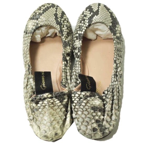 Other Other Gianvito Rossi AUDREY Python Ballet Shoes Leather Shoes G21785 DUTY FREE for USA Size ONE SIZE - 4 Thumbnail