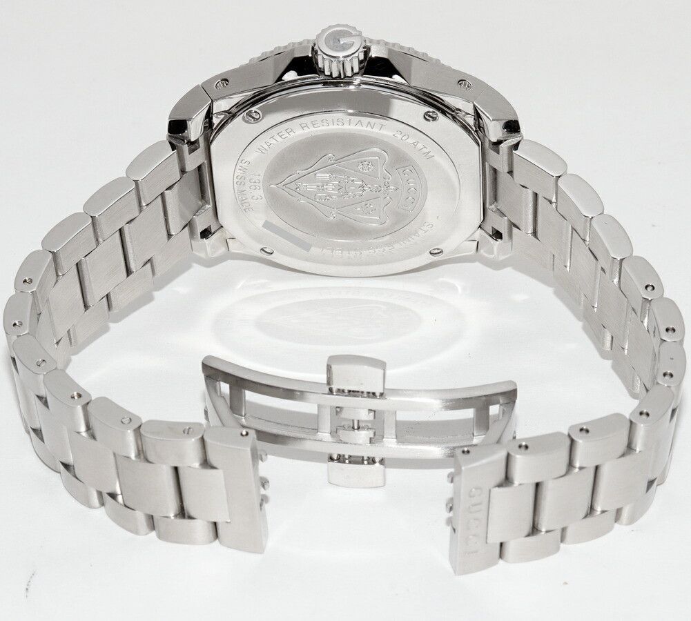 Gucci Gucci Gucci Dive Stainless Steel Metal Quartz YA136302 Size ONE SIZE - 2 Thumbnail