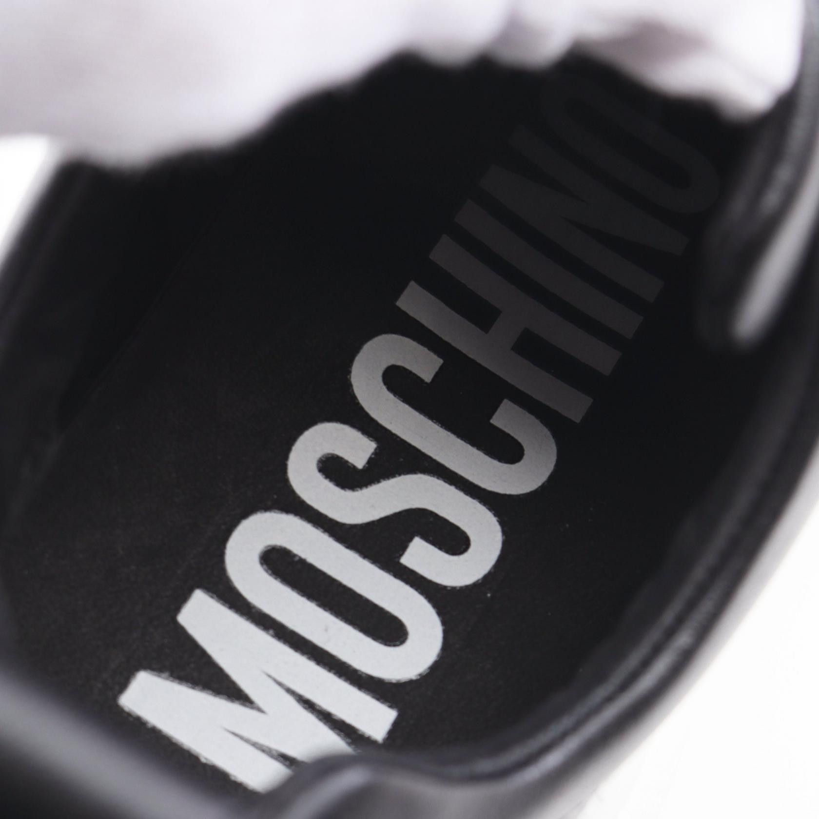 Moschino Moschino Moschino Logo Leather Fabric Sneakers Leather Shoes Size ONE SIZE - 5 Thumbnail