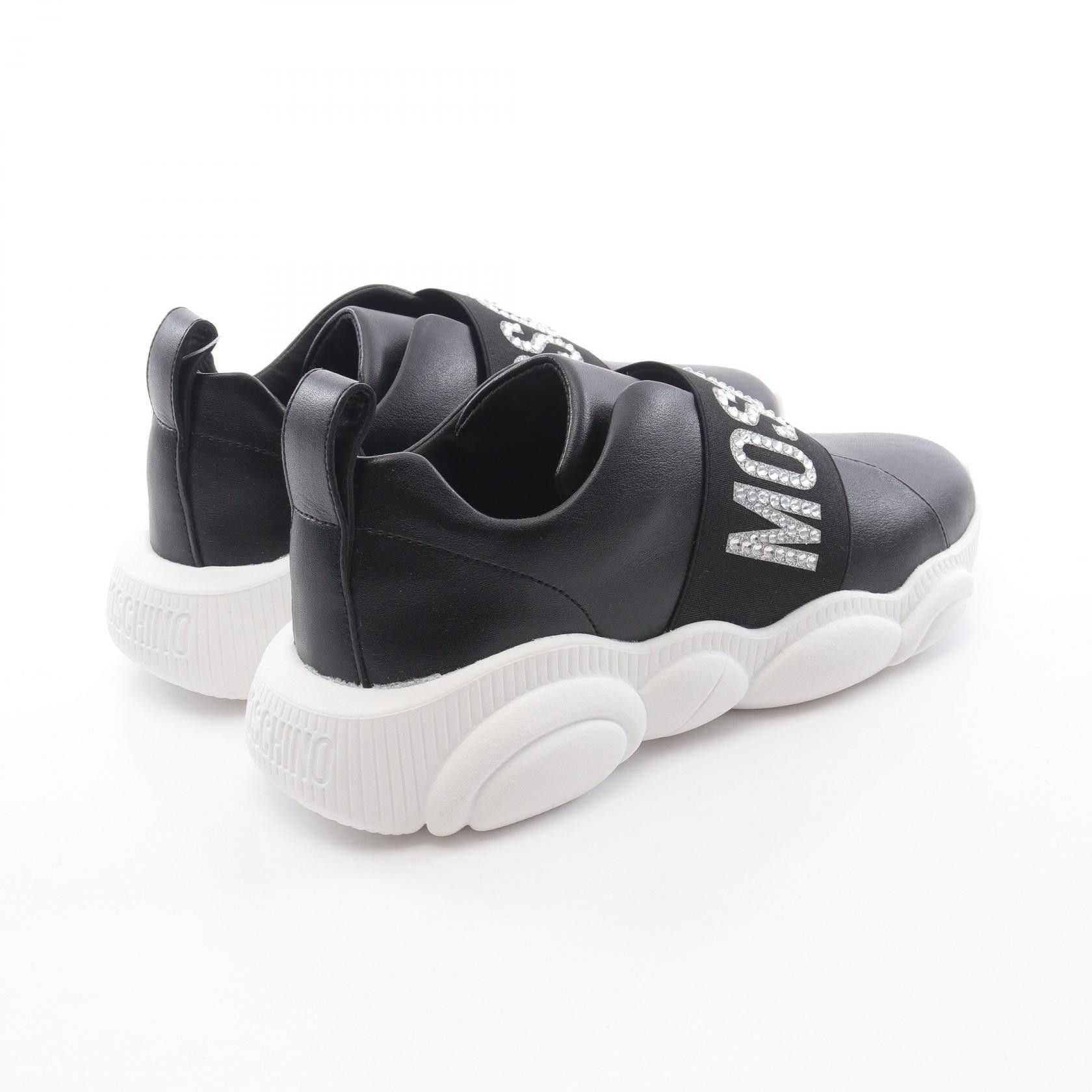Moschino Moschino Moschino Logo Leather Fabric Sneakers Leather Shoes Size ONE SIZE - 2 Thumbnail