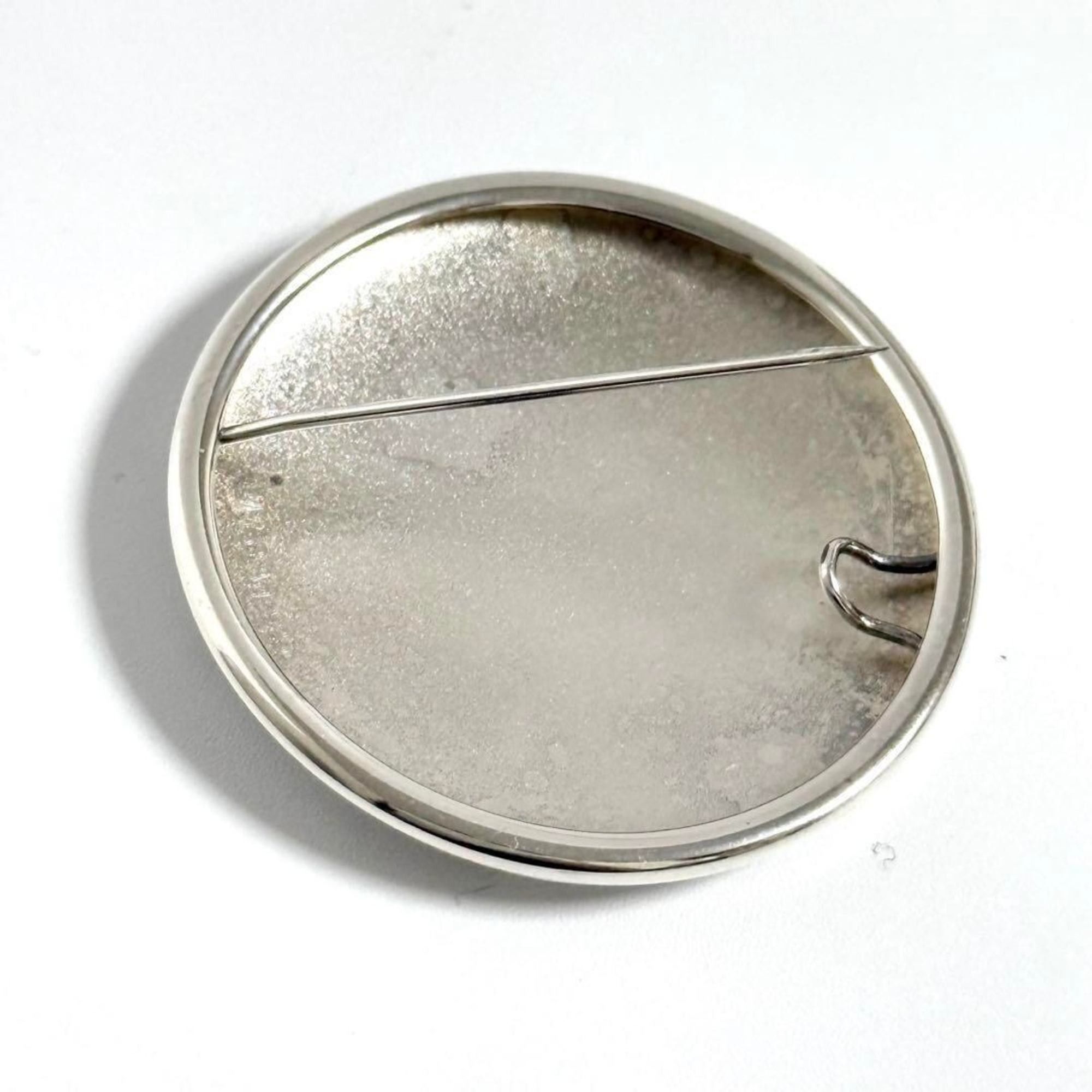 Hermes Women's Men's Vintage Brooch Pin Badge 925