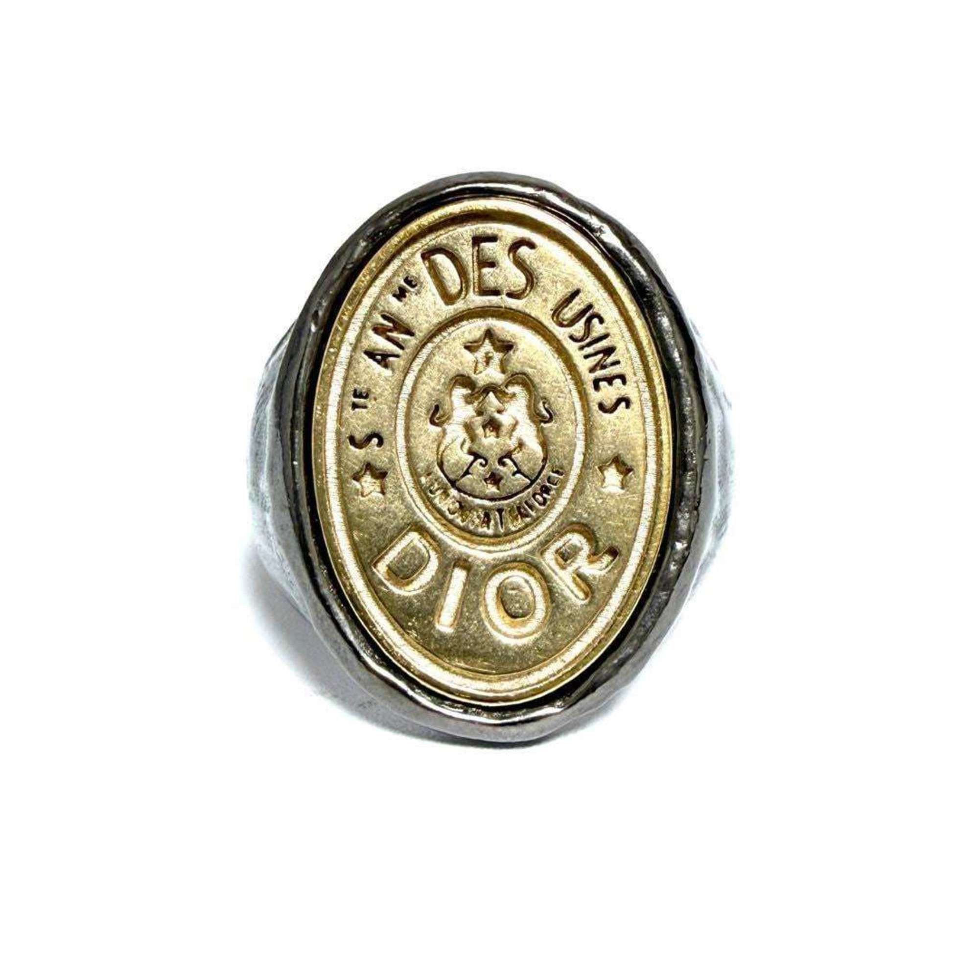 Dior Christian Dior Dior Men's Signet Ring, Combination Color Size ONE SIZE - 5 Thumbnail
