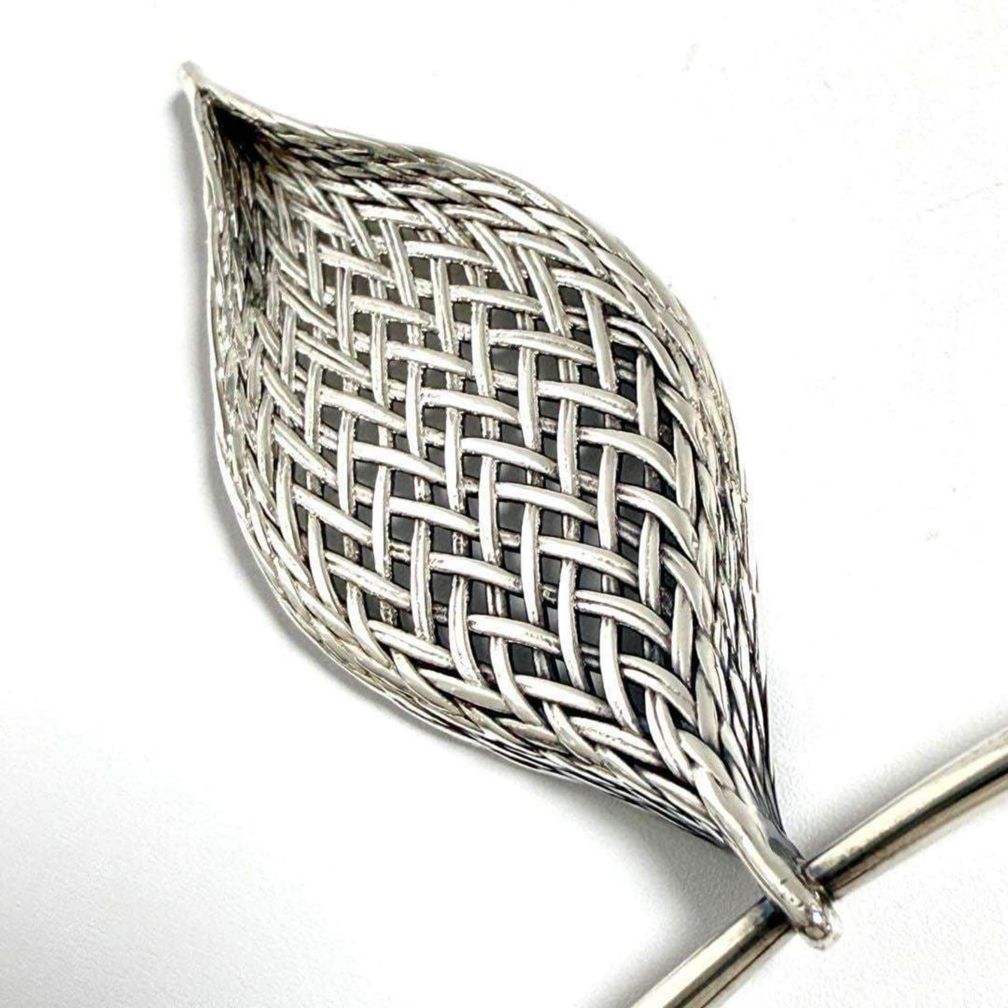 Tiffany & Co. Tiffany Mesh Leaf Pendant Necklace Choker Size ONE SIZE - 4 Thumbnail