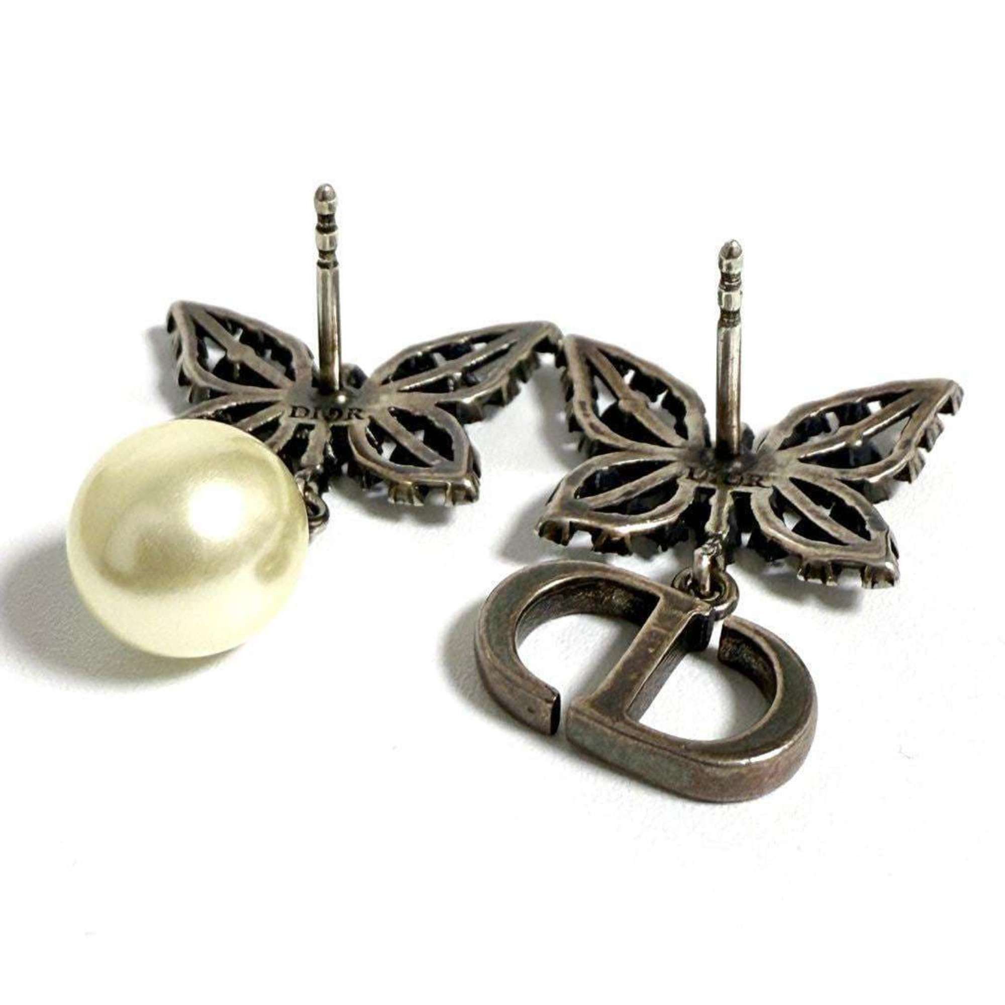 Dior Christian Dior Dior Women's Asymmetrical Earrings Papillon Butterfly Size ONE SIZE - 3 Thumbnail
