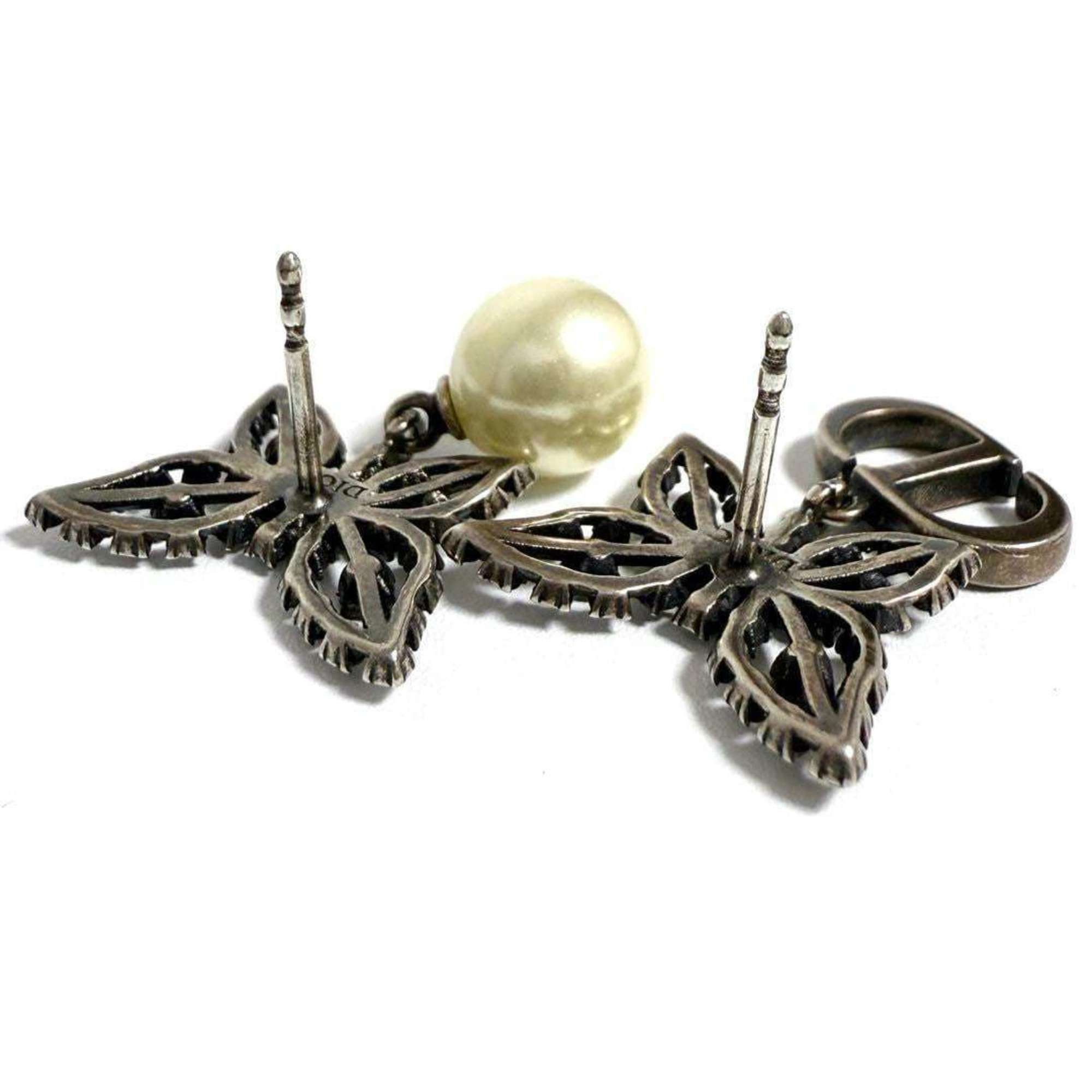 Dior Christian Dior Dior Women's Asymmetrical Earrings Papillon Butterfly Size ONE SIZE - 4 Thumbnail