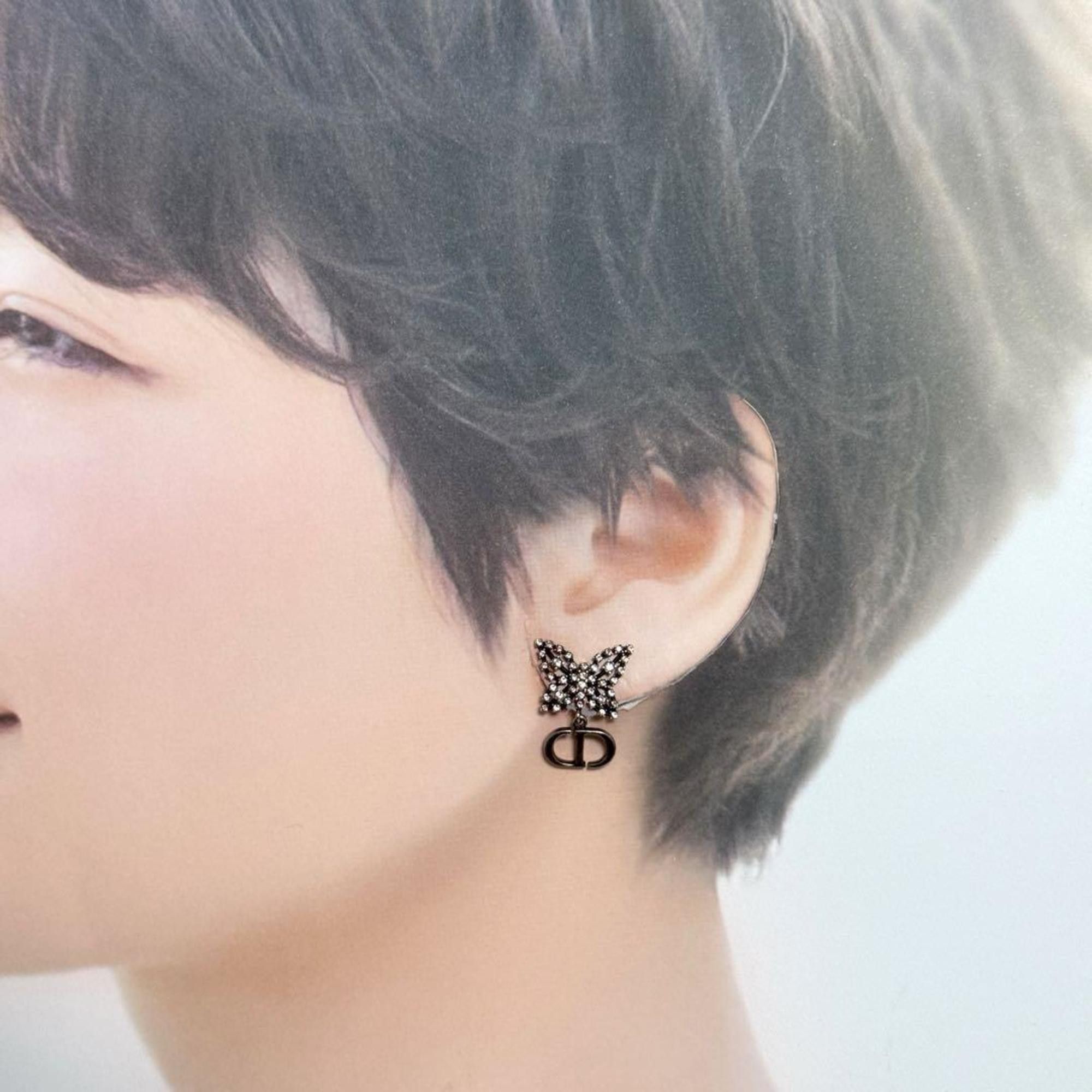 Dior Christian Dior Dior Women's Asymmetrical Earrings Papillon Butterfly Size ONE SIZE - 9 Thumbnail