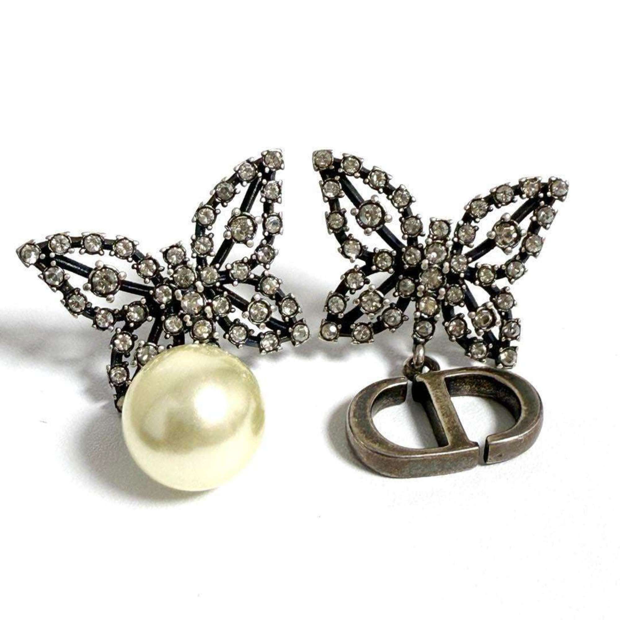 Dior Christian Dior Dior Women's Asymmetrical Earrings Papillon Butterfly Size ONE SIZE - 5 Thumbnail