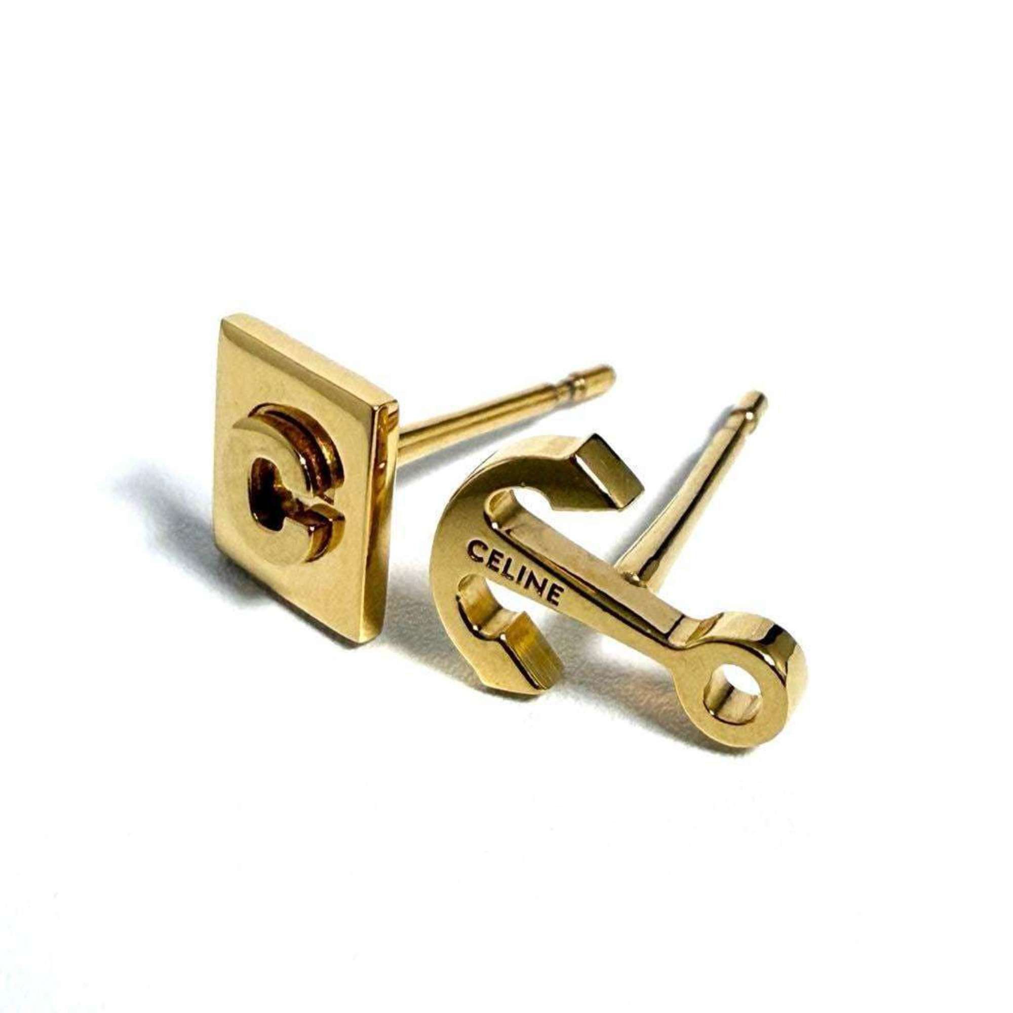 Celine Celine Women's Asymmetrical Earrings C Logo Anchor Size ONE SIZE - 5 Thumbnail