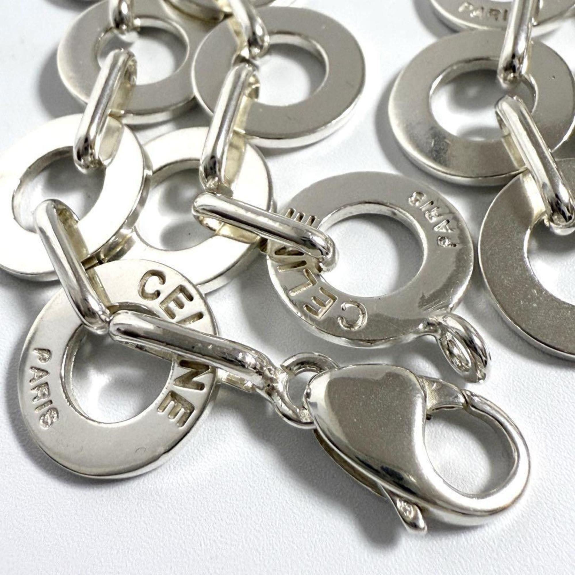 Celine Celine Vintage Necklace Circle Link Silver Size ONE SIZE - 5 Thumbnail
