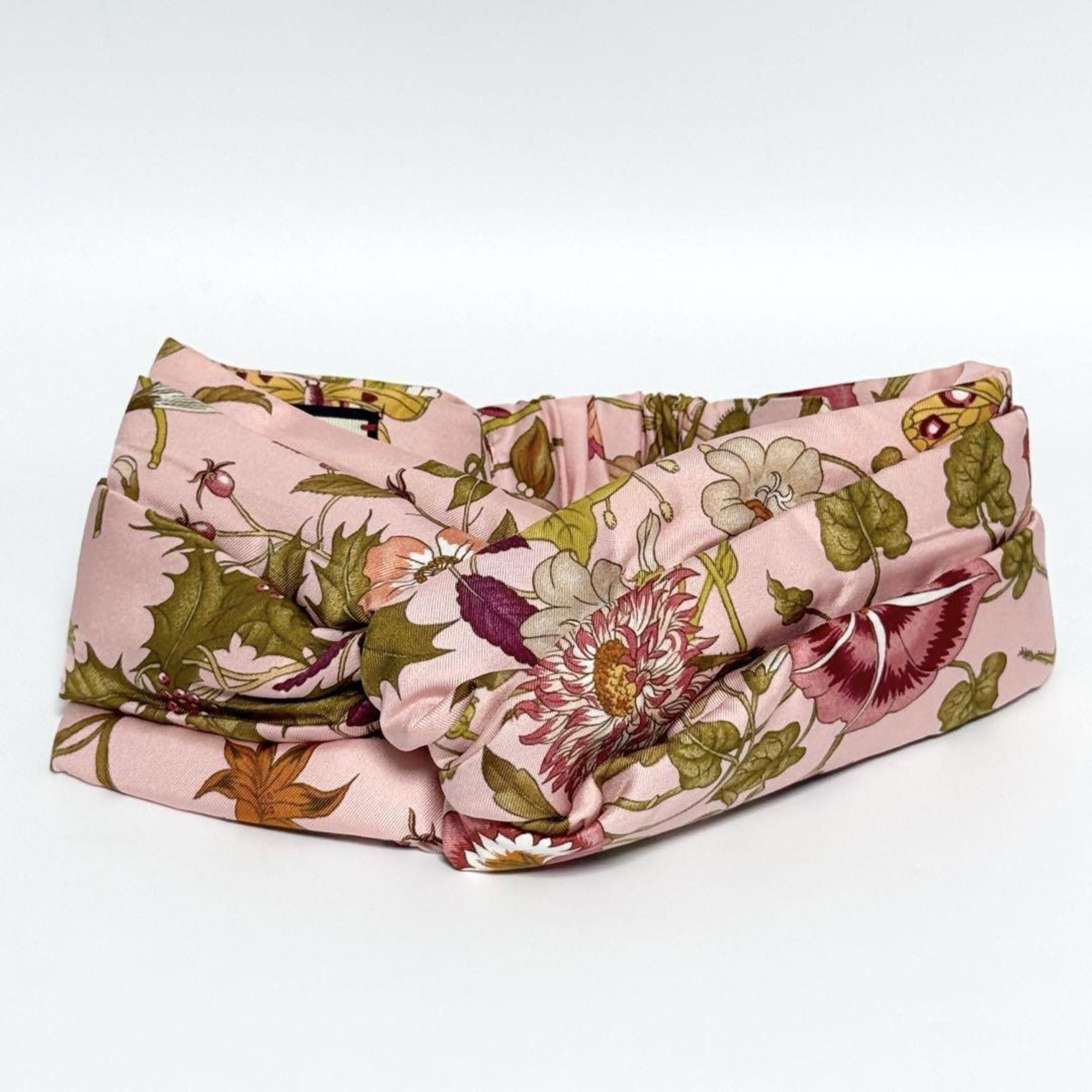 Gucci Gucci Women's Headband Hairband Silk Flora Pink Size ONE SIZE - 2 Thumbnail