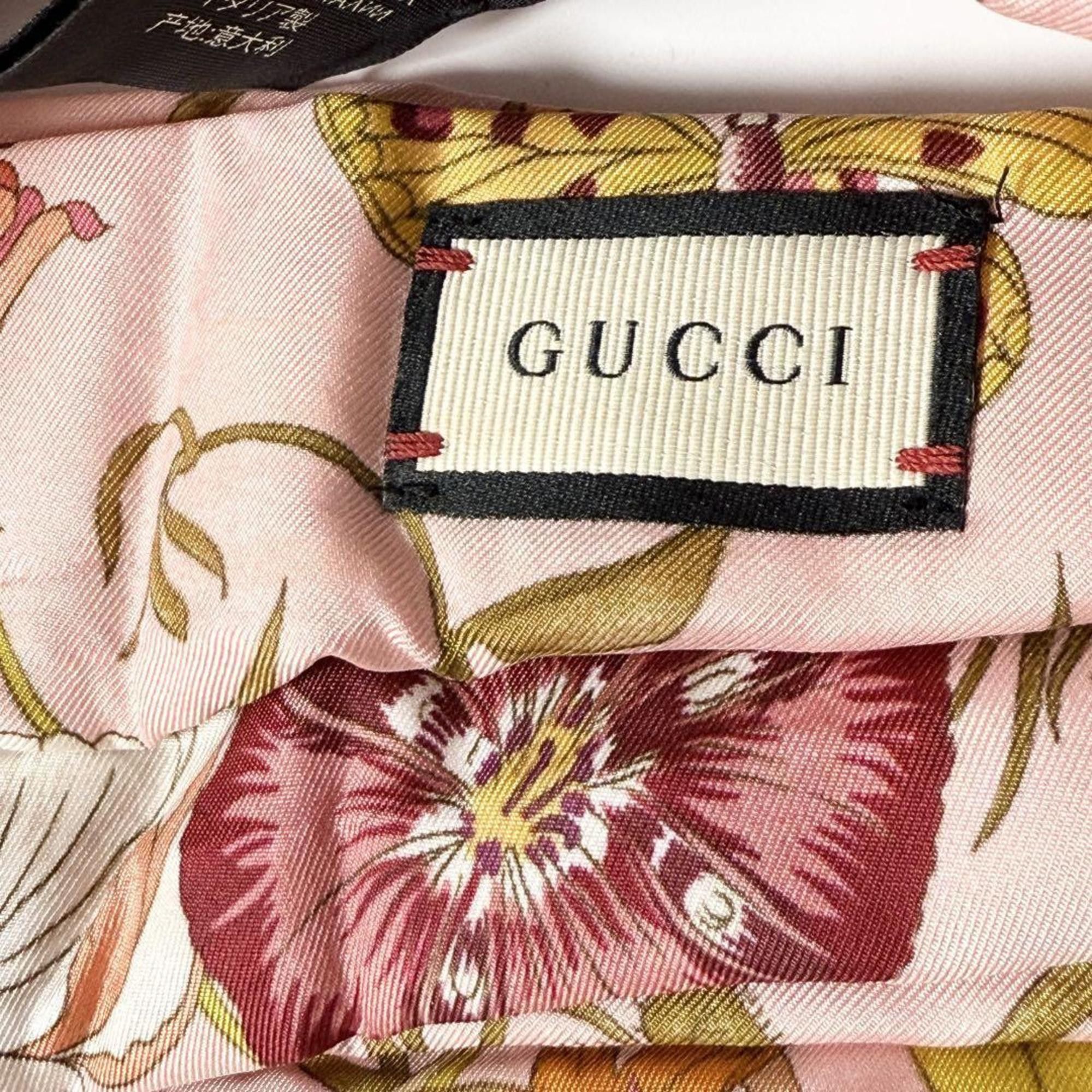 Gucci Gucci Women's Headband Hairband Silk Flora Pink Size ONE SIZE - 8 Thumbnail