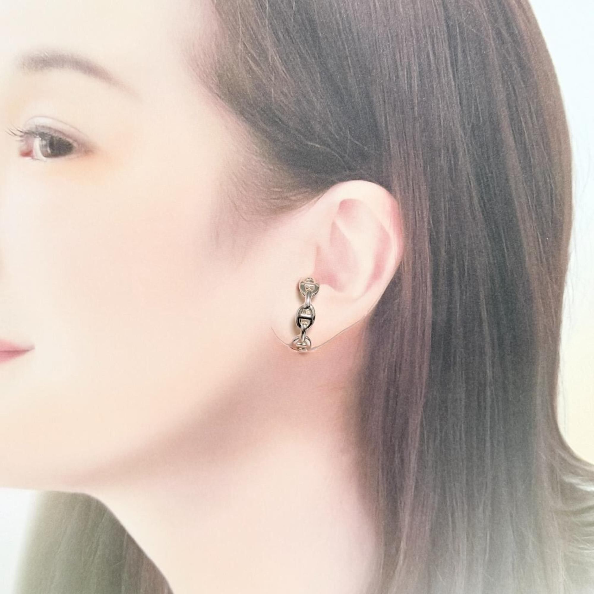 Hermes Women's and Men's Chaine d'Ancre Single Earrings