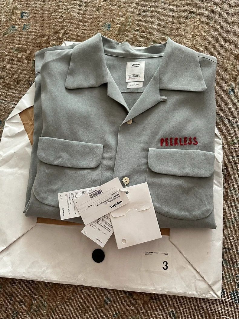 Visvim Visvim Keesey Long Sleeve Shirt in Grey Size US L / EU 52-54 / 3 - 8 Thumbnail