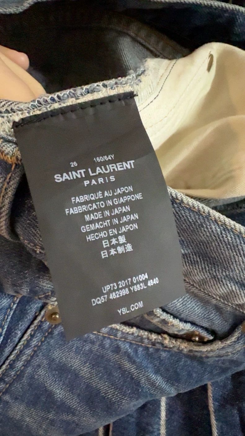 Saint Laurent Paris Yves Saint Laurent Women's Blue Denim Shorts Size US 26 / EU 42 - 4 Thumbnail