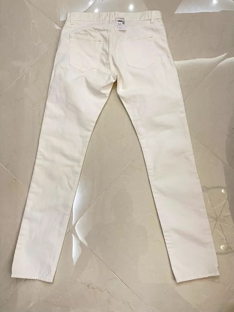 Saint Laurent Paris Saint Laurent White Men's Denim Pants Size US 32 / EU 48 - 2 Thumbnail