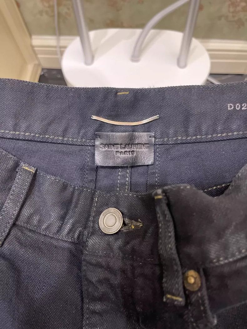 Saint Laurent Paris Saint Laurent Distressed Denim Pants Size 30 Size US 30 / EU 46 - 6 Thumbnail