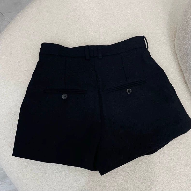 Yves Saint Laurent YSL Black Casual Pleated Shorts Size 34 Size US 34 / EU 50 - 3 Thumbnail