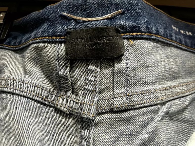 Saint Laurent Paris Saint Laurent Blue Denim Jeans Size 32 Size US 32 / EU 48 - 3 Thumbnail