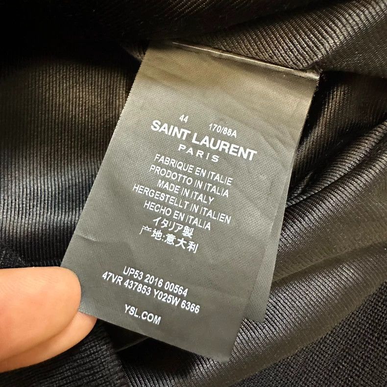 Saint Laurent Paris Saint Laurent Music Note Jacket (Size 44) Size US L / EU 52-54 / 3 - 5 Thumbnail