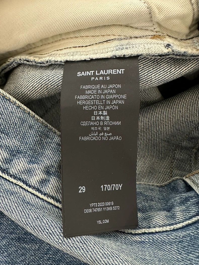 Saint Laurent Paris SLP YSL Mick Charlotte Denim Pants for Women Size US 29 - 8 Thumbnail