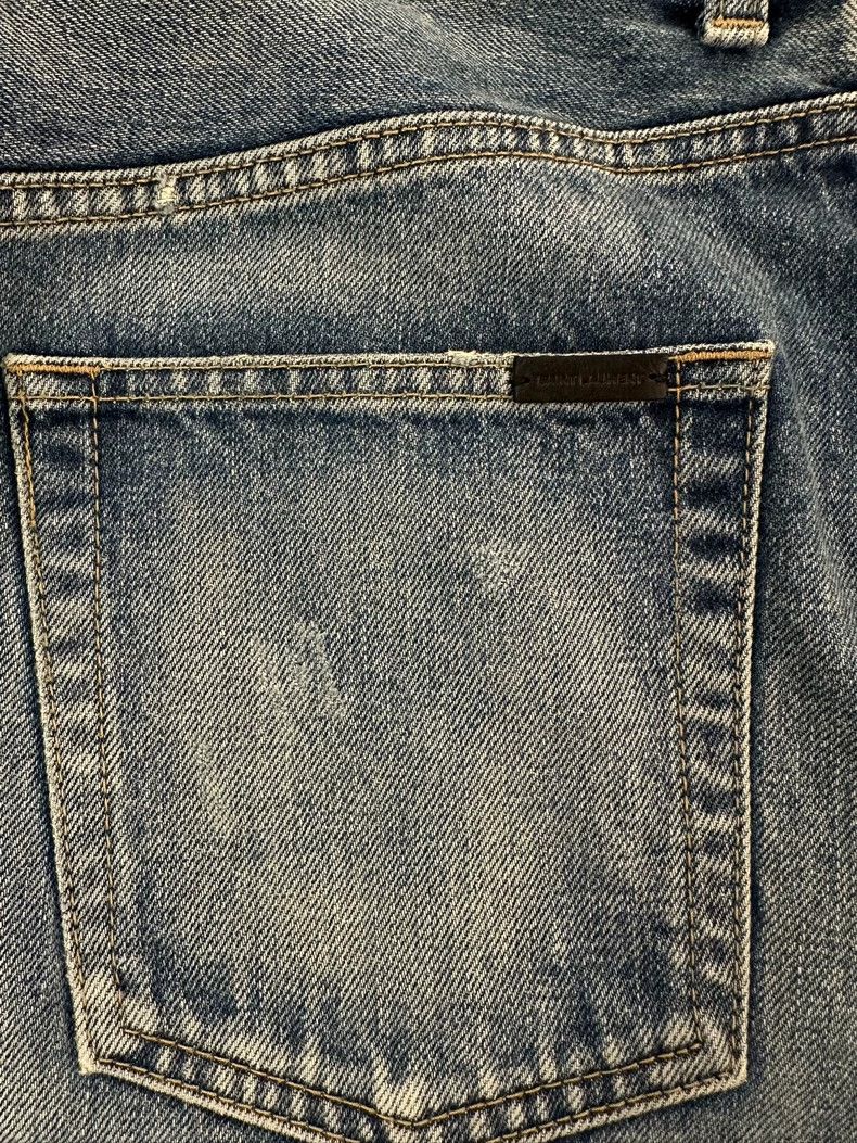 Saint Laurent Paris SLP YSL Mick Charlotte Denim Pants for Women Size US 29 - 5 Thumbnail