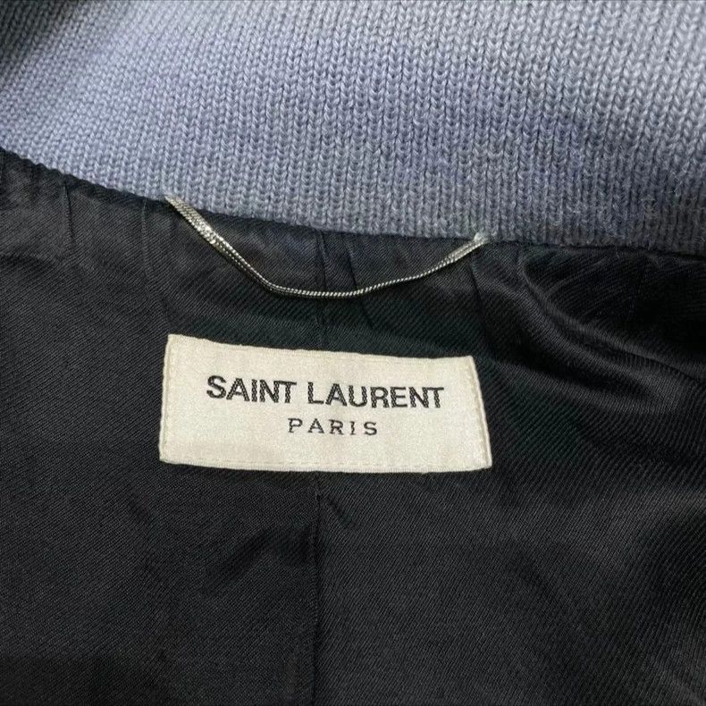 Saint Laurent Paris Saint Laurent Blue Bomber Jacket Size US L / EU 52-54 / 3 - 4 Thumbnail