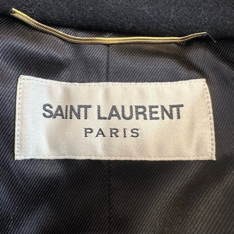 Saint Laurent Paris Saint Laurent Double-Breasted Wool Coat Size US S / EU 44-46 / 1 - 7 Thumbnail
