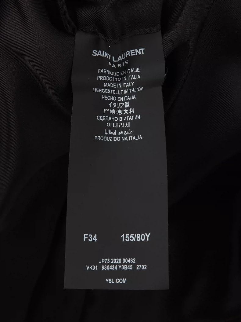Saint Laurent Paris Saint Laurent Double-Breasted Suit Jacket Size US XXS / EU 40 - 6 Thumbnail