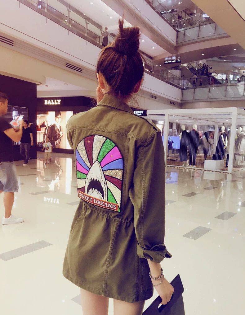 Saint Laurent Paris Saint Laurent Shark Jacket with Colorful Design Size US XS / EU 42 / 0 - 3 Thumbnail