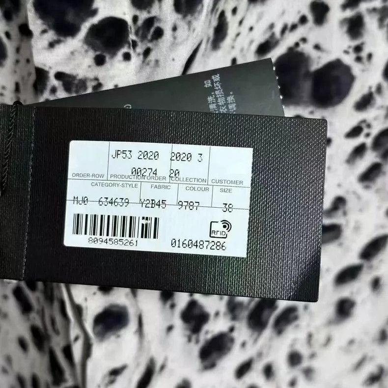 Saint Laurent Paris Saint Laurent Ink Blot Silk Shirt Size 38 Size US M / EU 48-50 / 2 - 5 Thumbnail