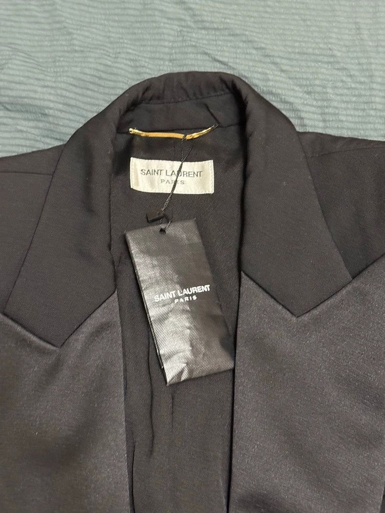 Saint Laurent Paris Saint Laurent Black Short Smoking Jacket Size 36 Size US S / EU 44-46 / 1 - 2 Thumbnail