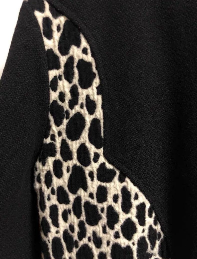 Saint Laurent Paris Saint Laurent Black Leopard Print Jacket Size US L / EU 52-54 / 3 - 3 Thumbnail