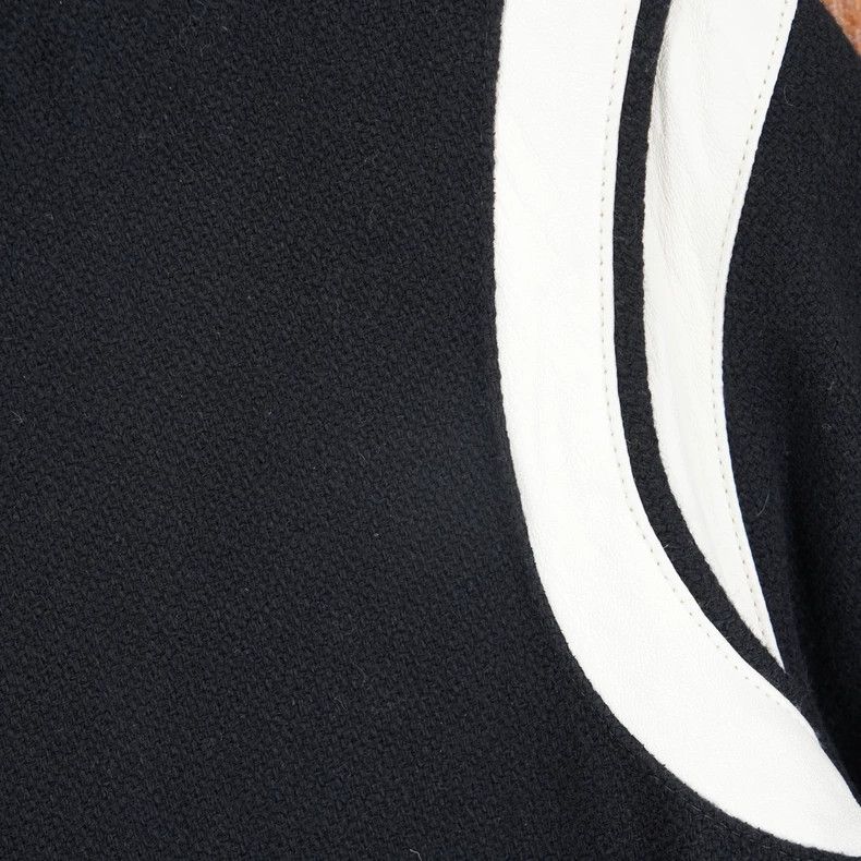 Saint Laurent Paris SaintLaurent Black and White Baseball Jacket Size US L / EU 52-54 / 3 - 3 Thumbnail