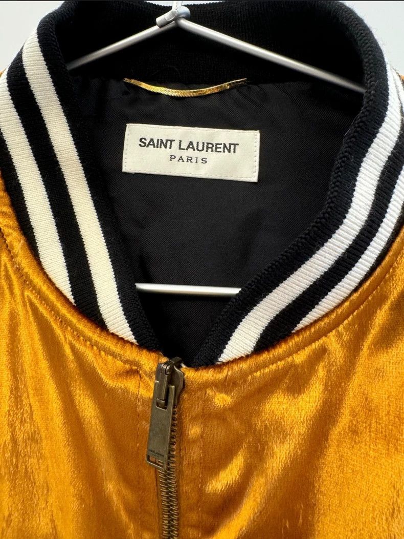 Yves Saint Laurent YSL Women's Silk Blend Bomber Jacket Size 42 Size US L / EU 52-54 / 3 - 2 Thumbnail