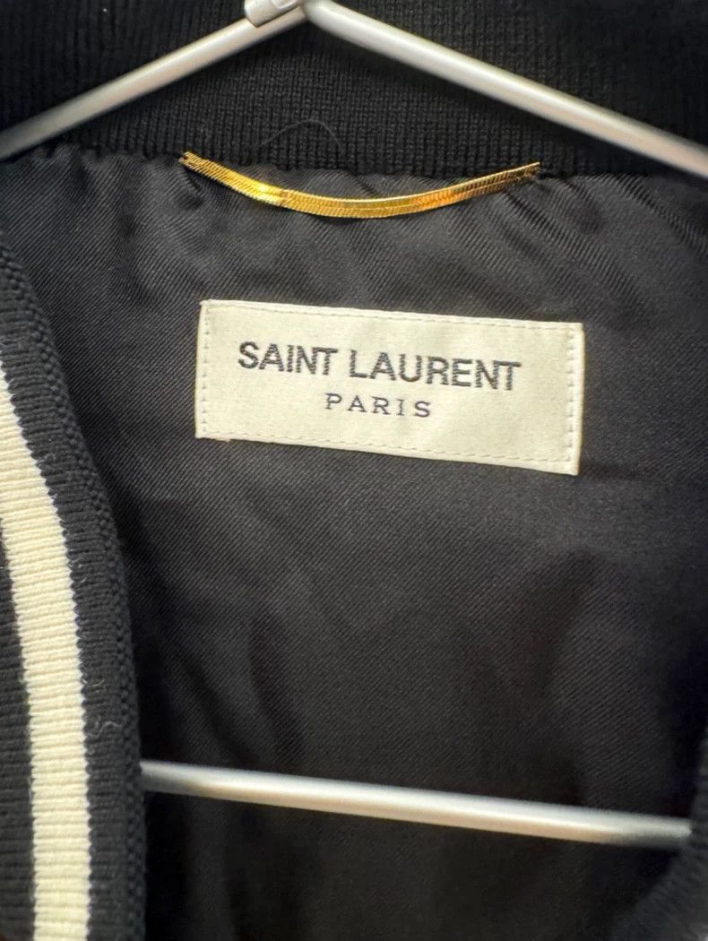 Yves Saint Laurent YSL Women's Silk Blend Bomber Jacket Size 42 Size US L / EU 52-54 / 3 - 6 Thumbnail