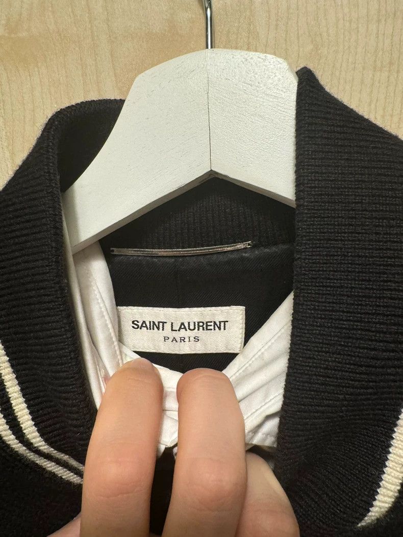 Yves Saint Laurent YSL Classic Black and White Baseball Jacket Size US XXL / EU 58 / 5 - 5 Thumbnail