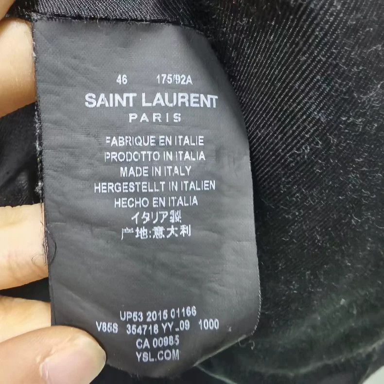 Saint Laurent Paris SAINT LAURENT Black and White Baseball Jacket Size US M / EU 48-50 / 2 - 4 Thumbnail