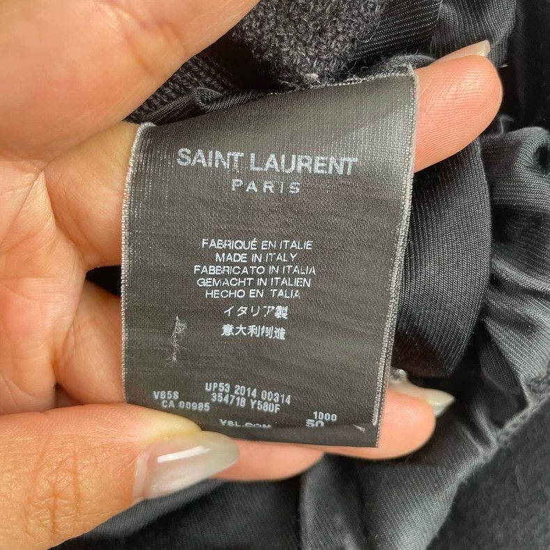 Saint Laurent Paris Saint Laurent Black and White Baseball Jacket Size US L / EU 52-54 / 3 - 9 Thumbnail